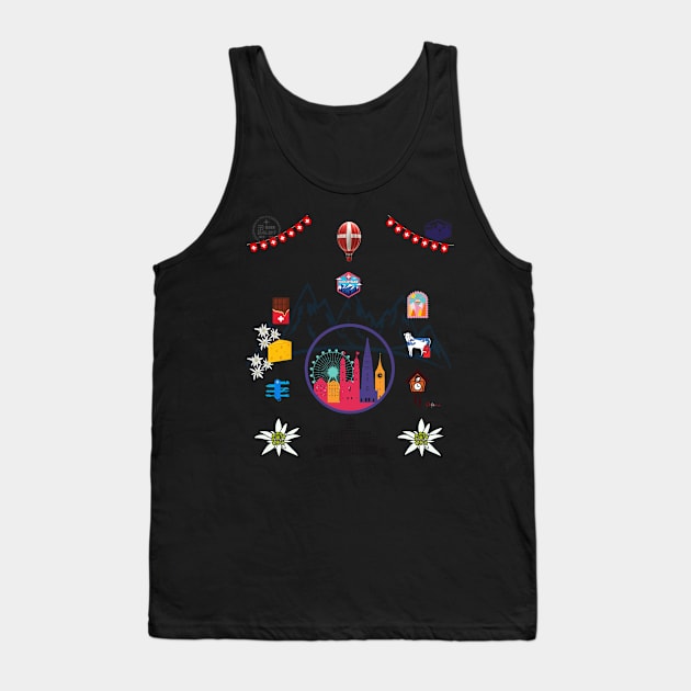 Switzerland lover Tank Top by Funtomass